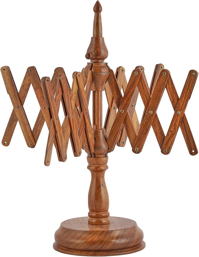 Bhartiya Handicrafts Rosewood Yarn Winder & Swift Combo | Large Capacity 10 Oz - Image 2