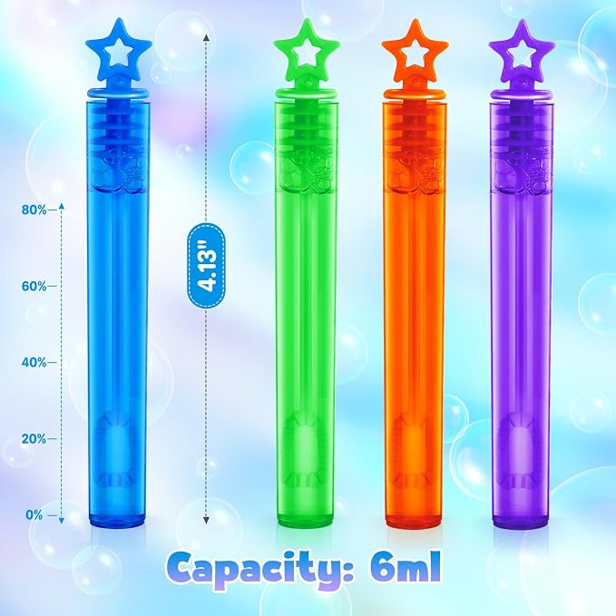 36 Pieces Mini Bubble Wands, Bubble Party Favors Assortment Toys - Image 2