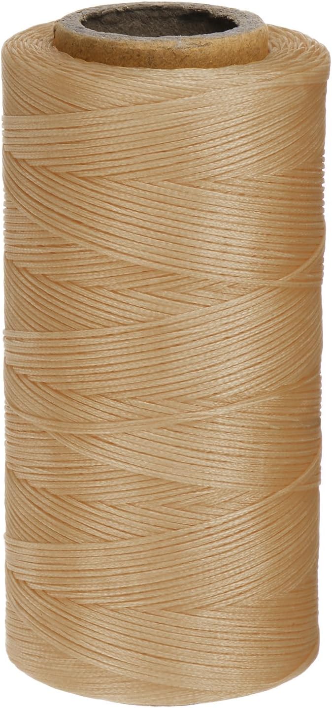 uxcell 150D 0.8mm Flat Waxed Thread 284 Yards Polyester Leather Sewing Waxed by uxcell