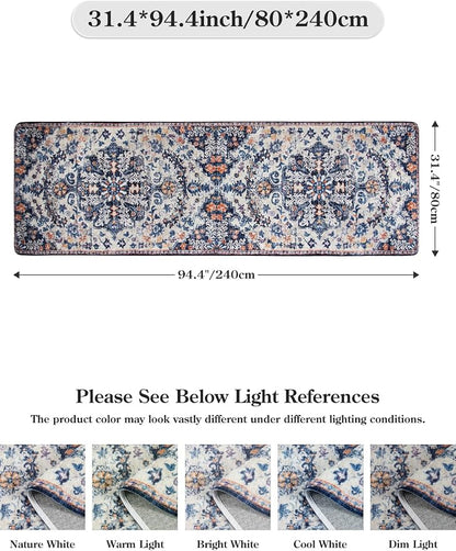 Lahome Runner Rugs for Hallway 2'8"x8', Kitchen Runner Rugs Non Skid Washable - Image 2