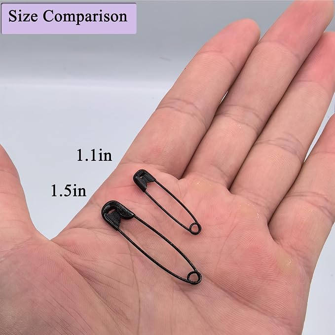 1000PCS Safety Pins, 1.1 inch Small Safety Pins, Rust-Resistant Nickel Plated - Image 5