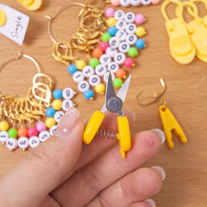 NIUGRECF DIY Knitting Tool Sets 27Pcs Including Number Beads Stitch - Image 6
