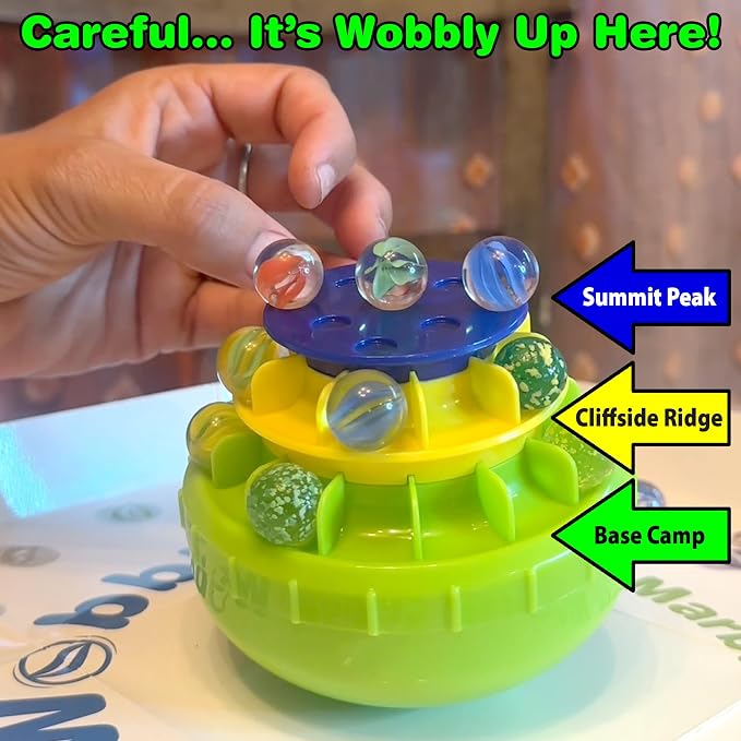 Funwares WobbleBall 3-Tier Marble Balance Game, 40 Marbles Included, Skill & - Image 4
