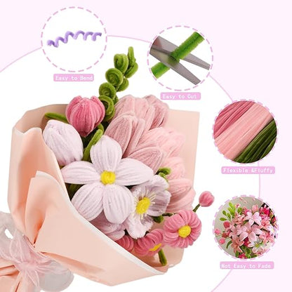 Pipe Cleaners Craft, Floral Tape, - Image 2
