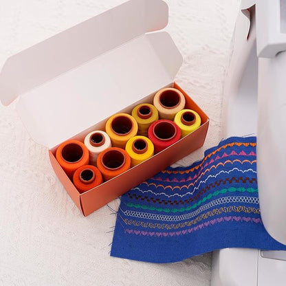 10 Pcs Sewing Thread, All Purpose Sewing Thread, 10 Spools Assorted Colors Each - Image 4