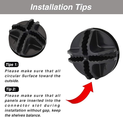 32 Pieces Cube Connectors Plastic Storage Wire Cube Organizer ABS Connectors - Image 3