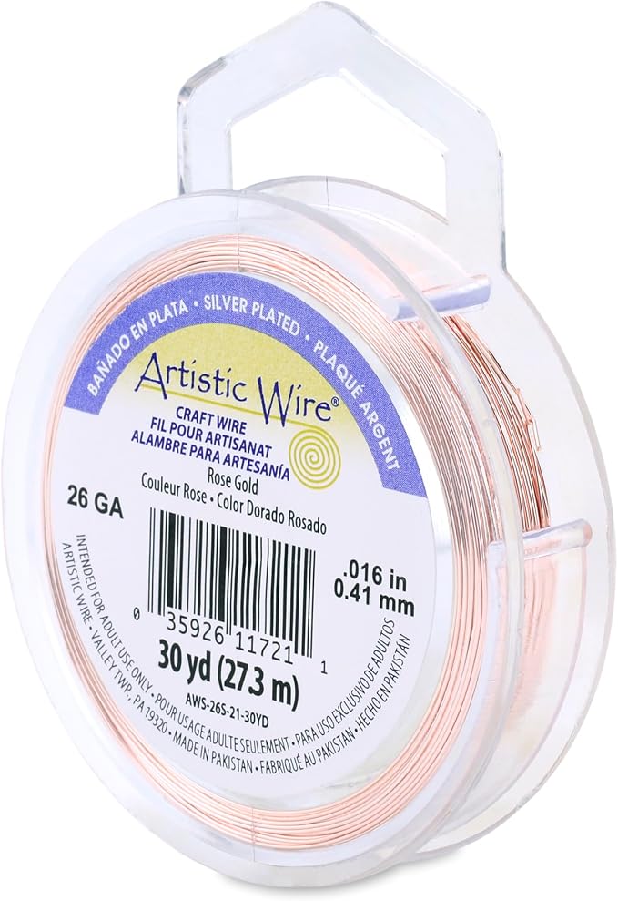 Artistic Wire, 26 Gauge Silver Plated Tarnish Resistant Colored Copper Craft by ArtisticWire