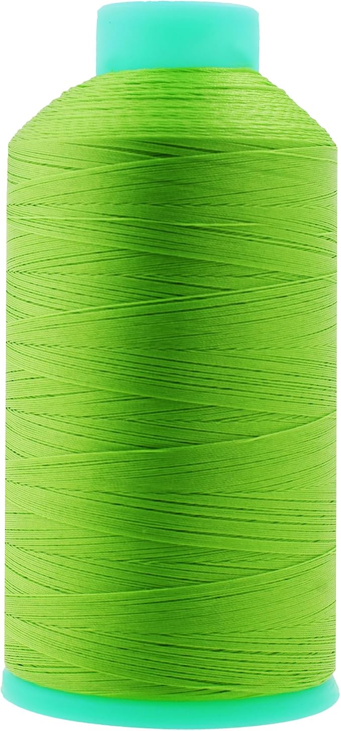 Mandala Crafts Bonded Nylon Thread Apple Green Heavy Duty Sewing Threads by MandalaCrafts