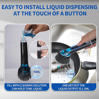Kitchenware Cleaning Brush, Soap Cleaning Brush, Long Handle, No Dirty Hands - Image 3