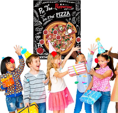 Pizza Party Decorations Pin The Pepperoni on The Pizza Party Game - Image 3