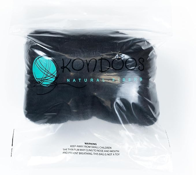 Colored Natural Bulk Wool roving, 8 OZ. Best Wool - Image 3