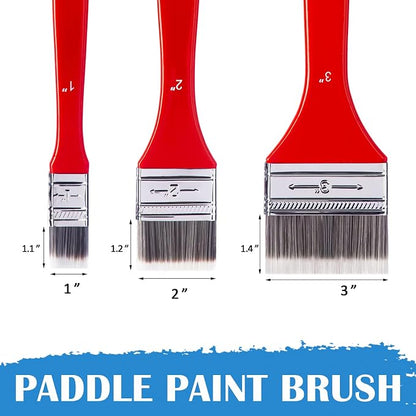 Falling in Art Flat Paddle Paint Brush Set - Image 2