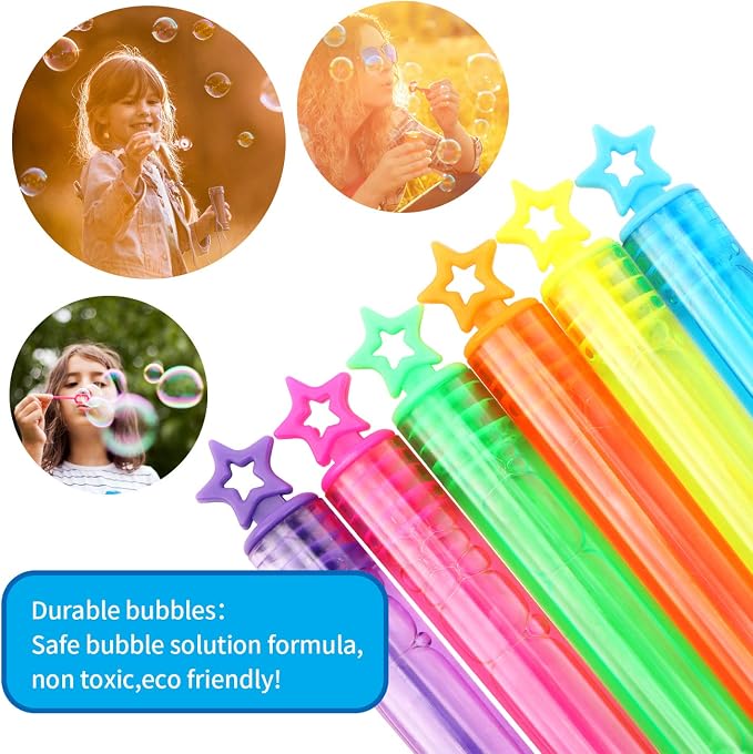 SpringFlower 66 Pieces Mini Bubble Wands, Bubble Party Favors Assortment Toys - Image 5