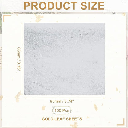 PATIKIL Gold Leaf Sheets for Art 3.7" x 3.4" - Image 2