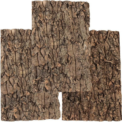 Totority Cork Bark 3Pcs Plants Decor Cork Terrarium Background, Cork Tile by Happyforkidstogrowup