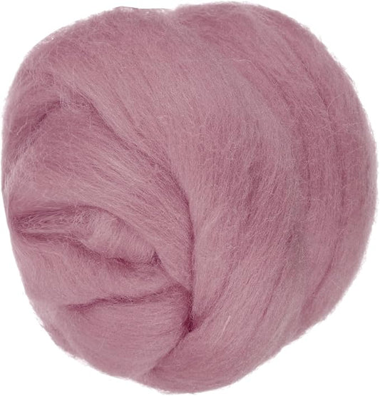 PATIKIL Wool Roving Yarn, 250G/8.8OZ Felting Wool Pure Roving Yarn, Pale Pink by PATIKIL
