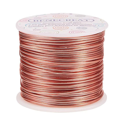 BENECREAT 15 Gauge 220FT Aluminum Jewelry Craft Wire by BENECREAT