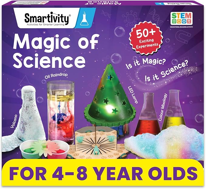 Smartivity Magic Science Kit for Kids Ages 4, 8 Years | 50+ Amazing Science by SMARTIVITY