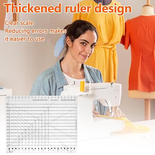 Slotted Quilting Rule, 17-3/4in x 22in, XL Quilting Rulers and Templates - Image 5