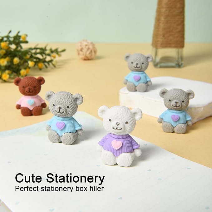 HILAZA 18Pcs Pencil Top Erasers - Image 3