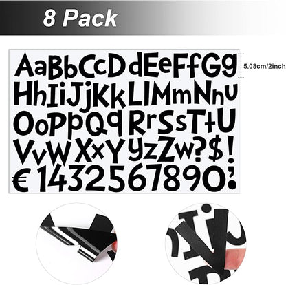 TaoBary 544 Pcs 2 Inch 16 Sheets Large Letter Stickers, Upper and Lower Case - Image 2