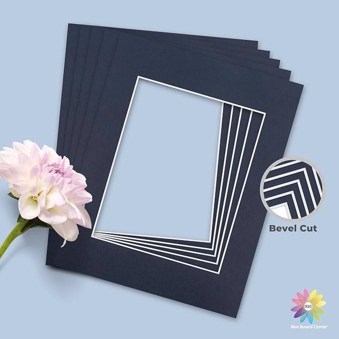 Mat Board Center, 11x14 for 8x10 Dignity Blue Color Mats - Image 5