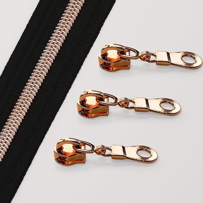 The Yards 10 Yards Bulk Black Nylon Coil Zipper - Image 2