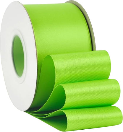HUIHUANG Lime Green Satin Ribbon - Image 6