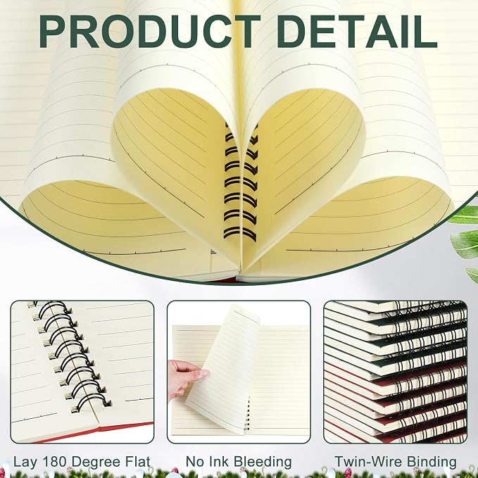 Yahenda 18 Pcs Spiral Notebook Bulk A5 Journal Lined 8.3'' x 5.5'' Writing - Image 4