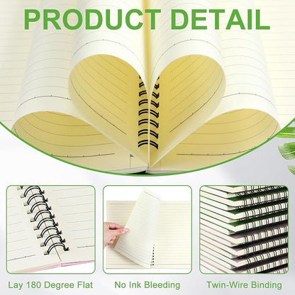 Yahenda 18 Pcs Spiral Notebook Bulk A5 Journal Lined 8.3'' x 5.5'' Writing - Image 2