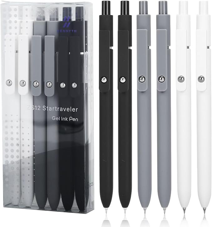 Ddaowanx Gel Pens, 0.5mm Fine Point Quick Dry Black Ink Pens Retractable by Ddaowanx