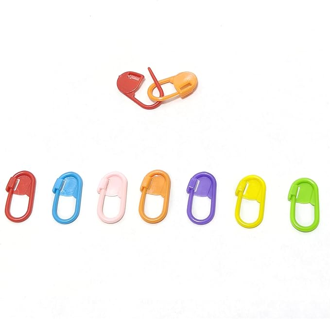 60Pcs Colorful Knitting Markers Crochet Clips Crochet Pins Bulk Stitch Markers - Image 7
