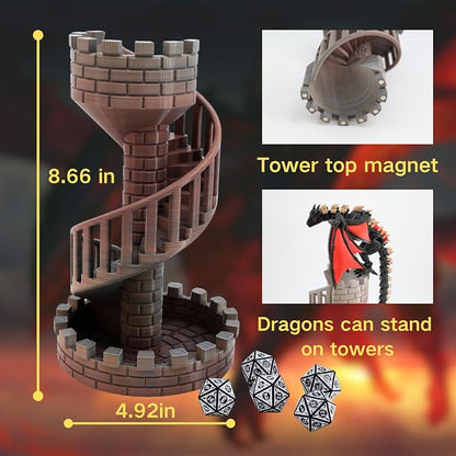 Wyvern Castle Dice Tower for Table Games, D&D & RPG Games, Perfect Table - Image 2
