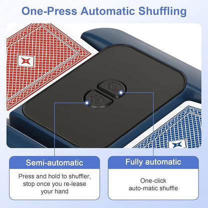 BEE&FLOWER Card Shuffler 2600mAh Rechargeable Auto-Stop Automatic Card Shuffler - Image 3