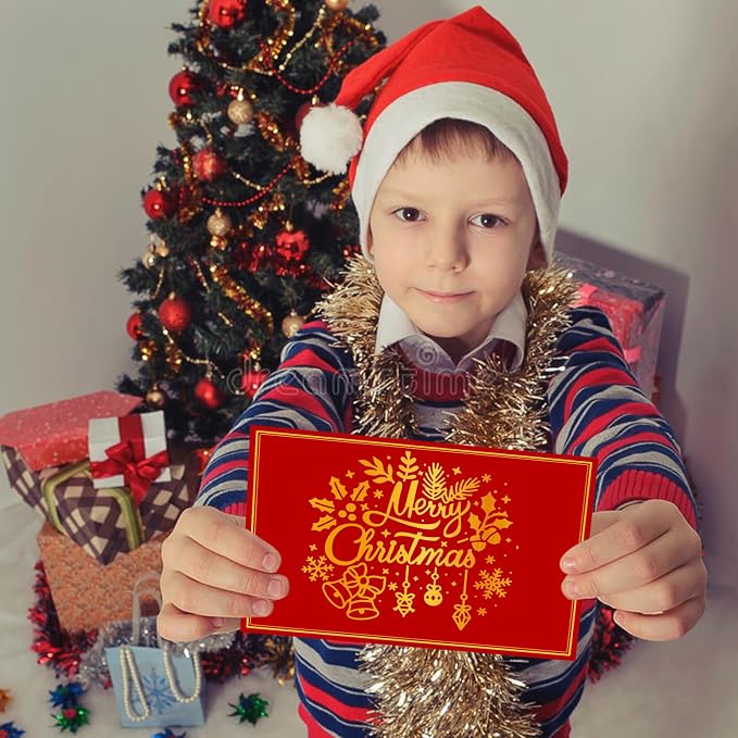 ORIGACH 2 PCS Merry Christmas Hot Foil Plate - Image 6