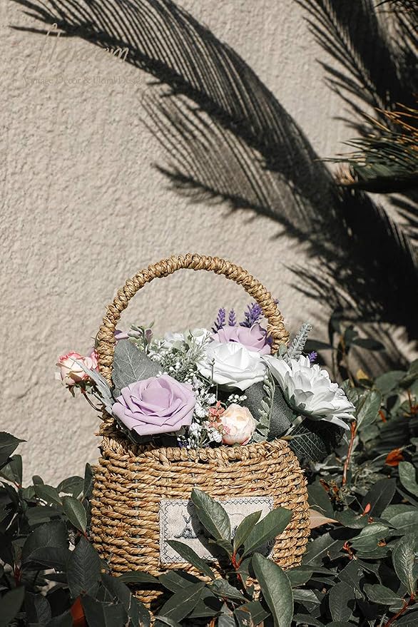 Floroom Artificial Flowers 50pcs Real Looking Lilac Foam Fake Roses - Image 4