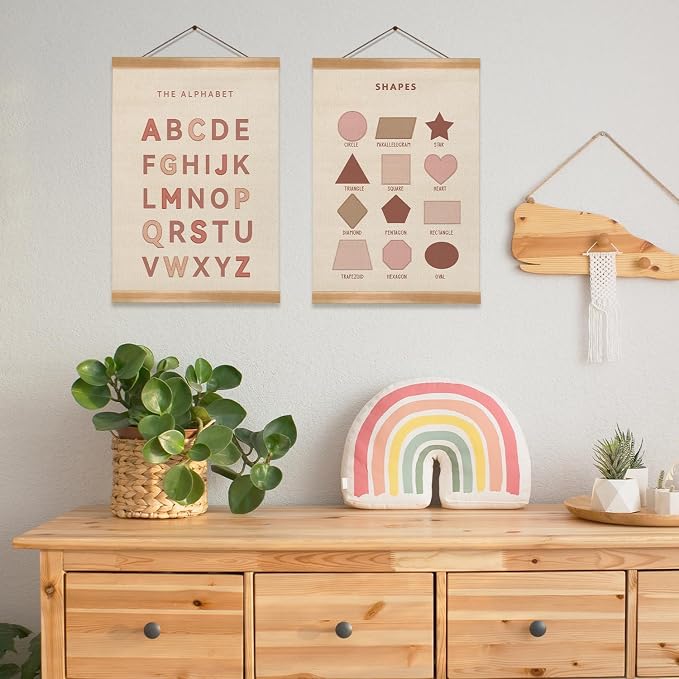 ZTGDA Alphabet Shapes Poster Set of 2, ABC Posters - Image 5