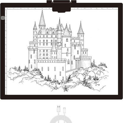 Diamond Painting Light Pad A3, LED Light Box Tracer w/Magnetic Clip & Pen Holder by ELICE