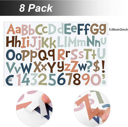 TaoBary 544 Pcs 2 Inch 16 Sheets Large Letter Stickers, Upper and Lower Case - Image 2