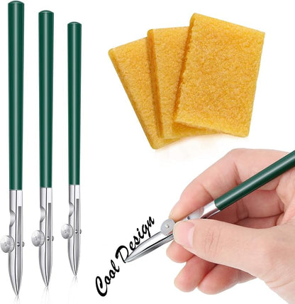 Zonon 6 Pieces Art Ruling Pen 3 Sizes Masking Fluid Pen and 50 x 35 x 5 mm Glue by Zonon