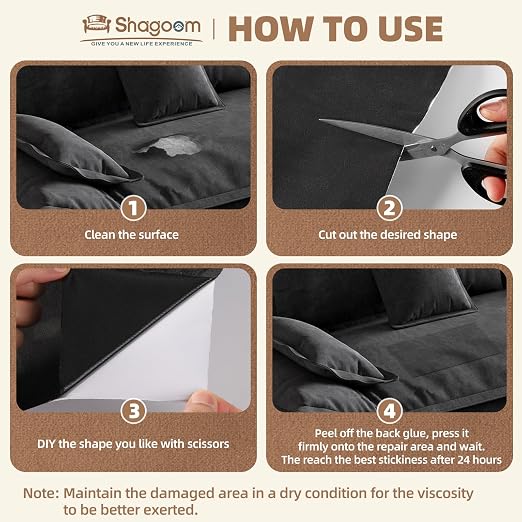 Suede Repair Patch, 17X79 Inch Large Repair Tape, Self-Adhesive Patches - Image 5