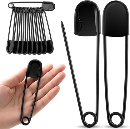Juexica 10 Pcs 5 Inch Jumbo Stainless Steel Safety Pins Large Heavy Duty Huge by Juexica