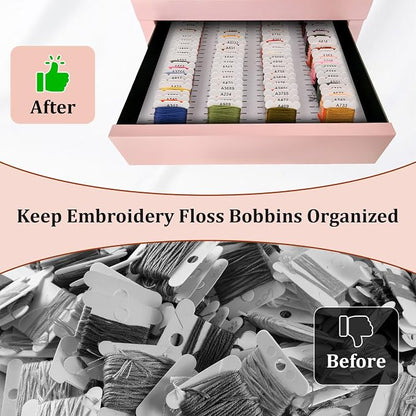 2 Pack PVC Foam Board Inserts for Drawer, Embroidery Floss Storage - Image 4