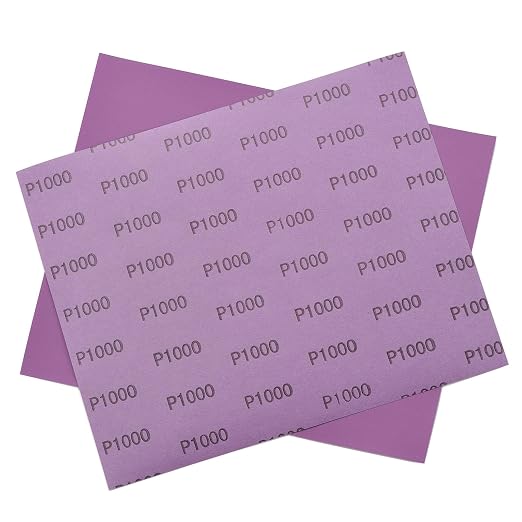 Sandpaper 1000 Grit, Wet Dry Sanding Sheets 9 x 11 Inch, Advanced White Fused - Image 4