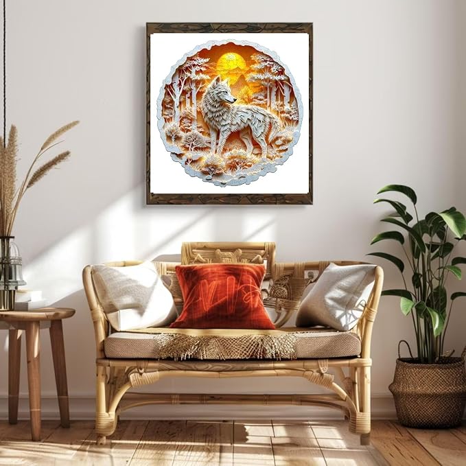 Wooden Puzzles for Adults, 3D Wolf Wooden Puzzles 290 Pieces, Unique Animal - Image 7