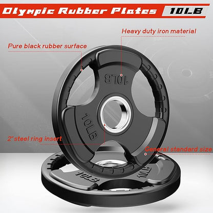 RitFit Olympic Rubber Grip Plates - Image 4