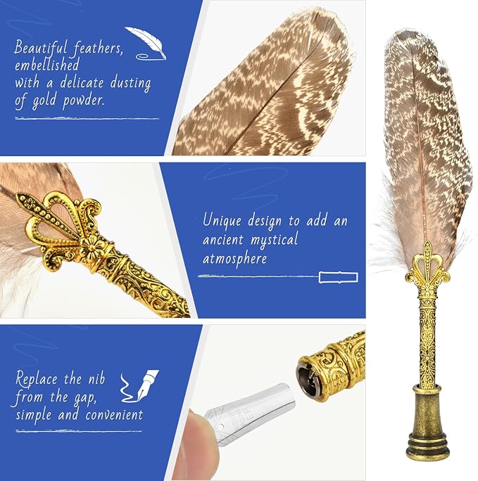 Hethrone Quill Pen Ink Set - Image 2