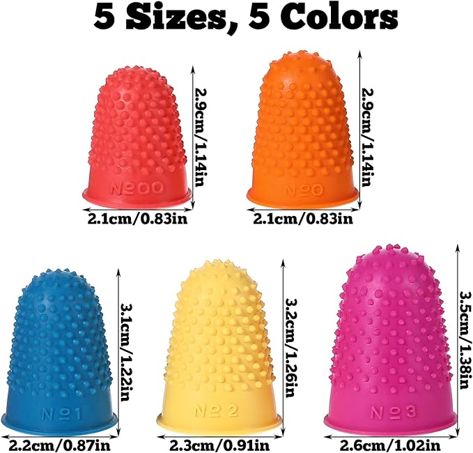 25 PCS Silicone Finger Protectors, Rubber Fingers Tips, Rubber Finger Tips - Image 2