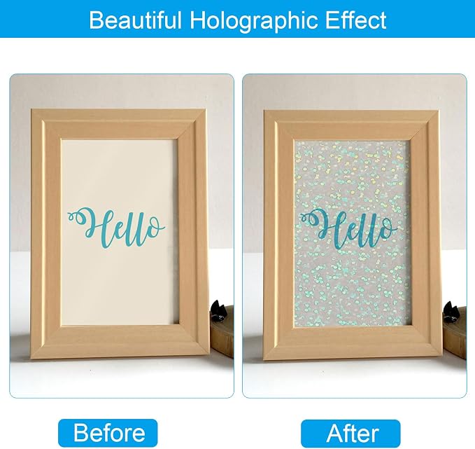 PATIKIL 11.7x8.3" Holographic Sticker Paper, 20Sheets A4 Polypropylene - Image 4