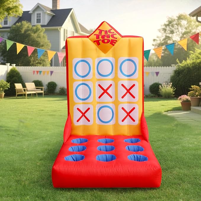 Inflatable Carnival Game with Built-in Blower, Portable Fun Toss Game by EJAEEDirect-Wellcomer